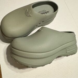 Adidas AdiFoam Stan Smith Mule Shoes - Mint / Sage Green